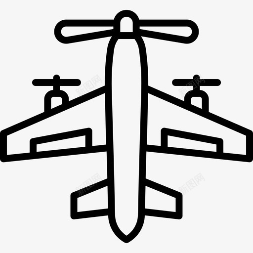 飞机航空38直线图标svg_新图网 https://ixintu.com 直线 航空 飞机