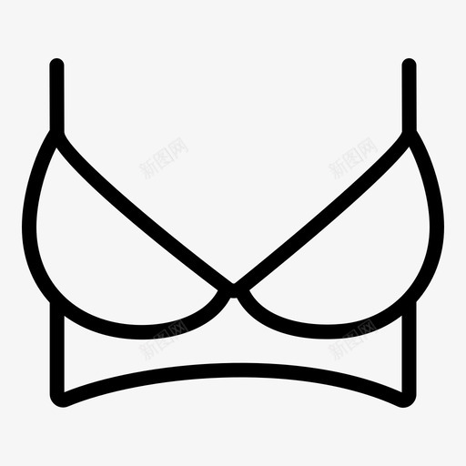 胸罩衣服和配件1图标svg_新图网 https://ixintu.com 胸罩 衣服 配件