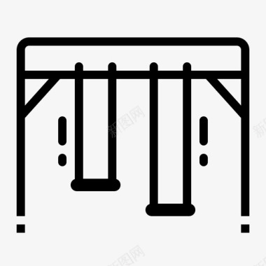 摇摆城市公园22号实心图标图标