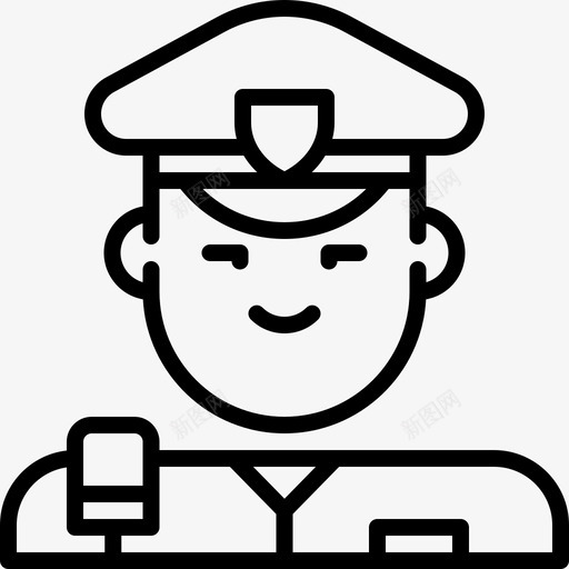 警察工作8直系人图标svg_新图网 https://ixintu.com 工作 直系 系人 警察