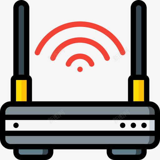 Wifi信息技术9线性颜色图标svg_新图网 https://ixintu.com Wifi 信息技术 线性 颜色