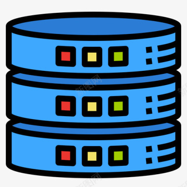 数据库计算机网络9线颜色图标图标