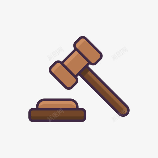法院槌警察59号平的图标svg_新图网 https://ixintu.com 59号 平的 法院 警察