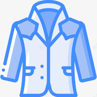 夹克时装和服装蓝色图标图标