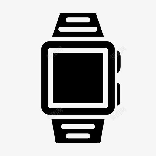 智能手表苹果时钟图标svg_新图网 https://ixintu.com iwatch 字形 手表 时钟 时间 智能 电子设备 苹果 设备