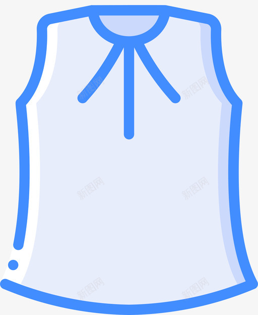 上衣时尚和服装蓝色图标svg_新图网 https://ixintu.com 上衣 时尚 服装 蓝色