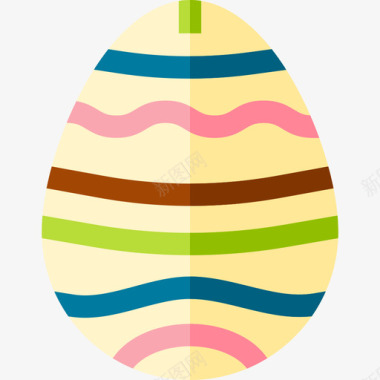 复活节彩蛋复活节第47天平装图标图标