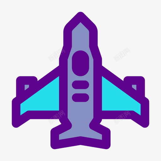 喷气式飞机战争11线性颜色图标svg_新图网 https://ixintu.com 喷气式飞机 战争 线性 颜色