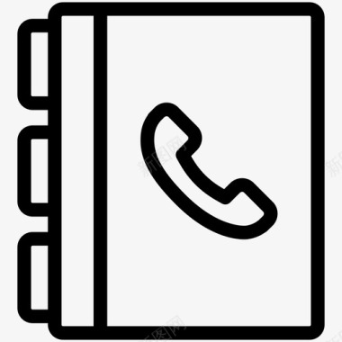 电话号码通讯录电话簿图标图标