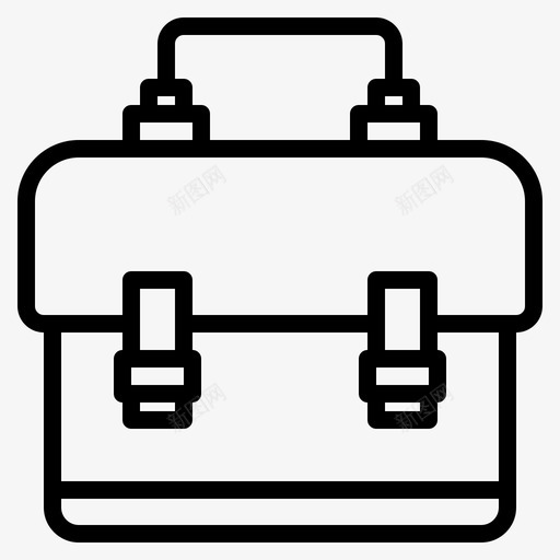 书包7号包直线型图标svg_新图网 https://ixintu.com 7号包 书包 直线 线型