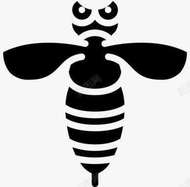 黄蜂虫子和昆虫2填充图标图标