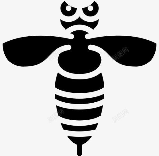 黄蜂虫子和昆虫2填充图标svg_新图网 https://ixintu.com 填充 昆虫 虫子 黄蜂
