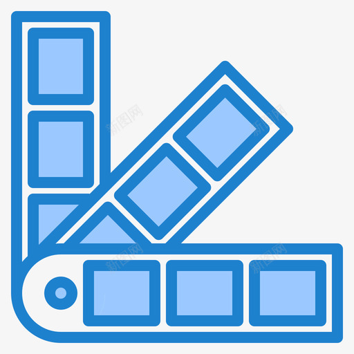 调色板网页146蓝色图标svg_新图网 https://ixintu.com 网页设计 蓝色 调色板