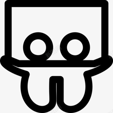 Skillshare社交标识4线性图标图标