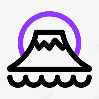 富士山日本59双音图标图标