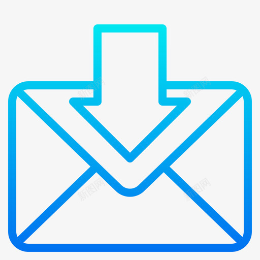 接收互联网和浏览器4渐变图标svg_新图网 https://ixintu.com 互联网 接收 浏览器 渐变