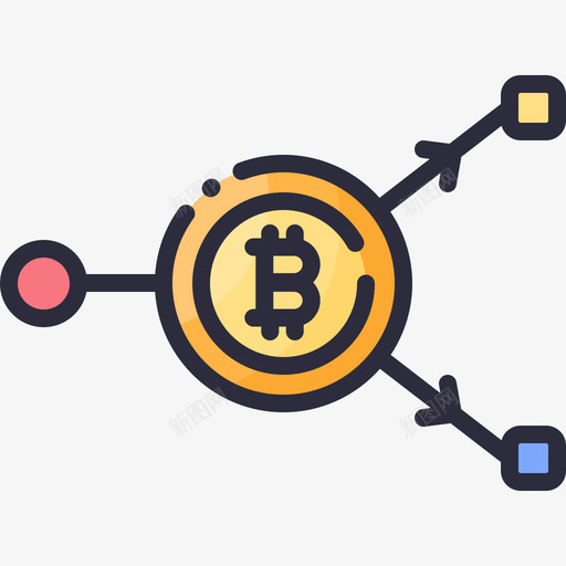 比特币加密货币80线性颜色图标svg_新图网 https://ixintu.com 加密 比特 线性 货币 颜色