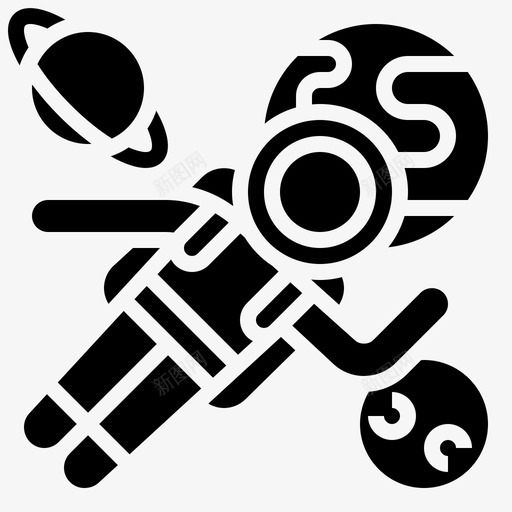 太空旅行宇航3字形图标svg_新图网 https://ixintu.com 太空 字形 宇航 旅行