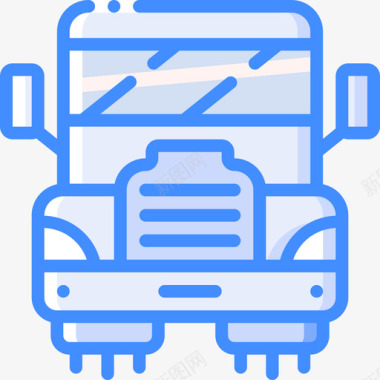 卡车未来运输蓝色图标图标