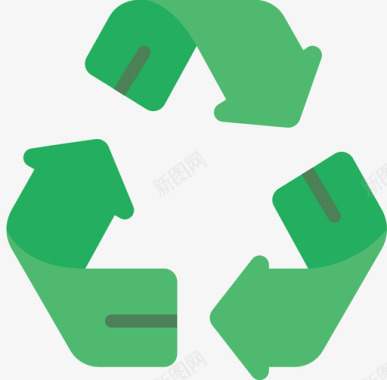 回收嬉皮士时代4扁平图标图标
