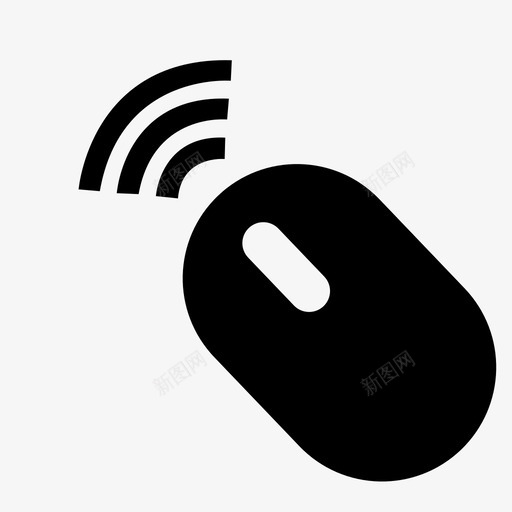 鼠标鼠标无线网络图标svg_新图网 https://ixintu.com internet wifi 无线 网络 联网 鼠标