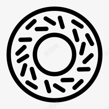 甜甜圈面包油条图标图标