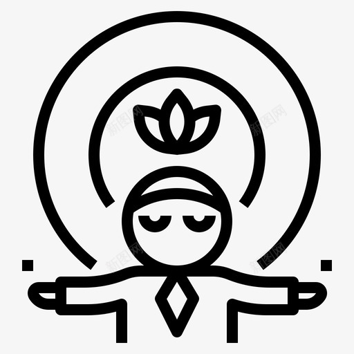 精神催眠冥想图标svg_新图网 https://ixintu.com 人生 催眠 冥想 力量 咒语 导师 精神