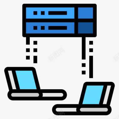 网络计算机网络9线颜色图标图标