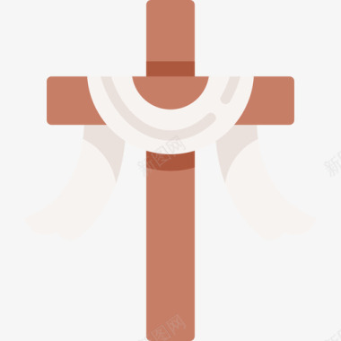 十字架复活节41平铺图标图标