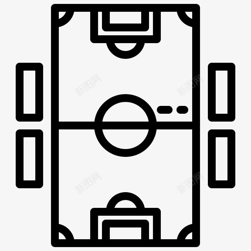 足球场足球55直线型图标svg_新图网 https://ixintu.com 直线 线型 足球 足球场