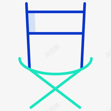 椅子家具装饰3轮廓颜色图标图标