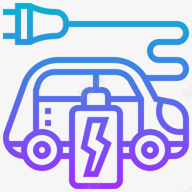 电动汽车汽车保养1坡度图标图标