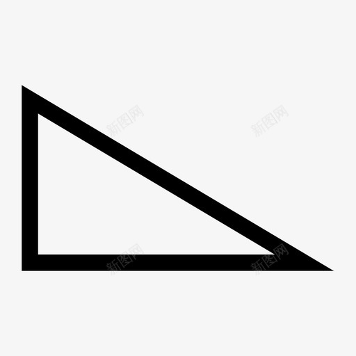 三角形几何学量度图标svg_新图网 https://ixintu.com 三角形 不规则 几何学 形状 量度