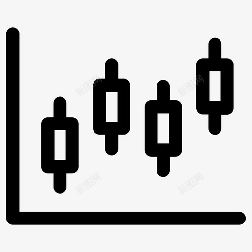 股票分析烛台图标svg_新图网 https://ixintu.com 分析 分析图 图表 报告 数据 烛台 统计 股票