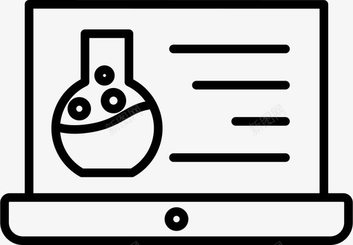 笔记本电脑实验室研究图标svg_新图网 https://ixintu.com 实验室 电脑 研究 科学 笔记本