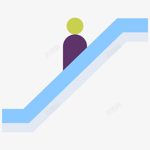 航空39平扶梯图标svg_新图网 https://ixintu.com 扶梯 航空