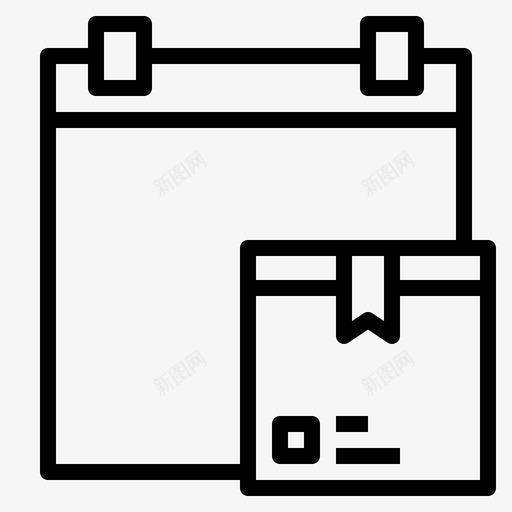 日期后勤95直线图标svg_新图网 https://ixintu.com 后勤 日期 直线