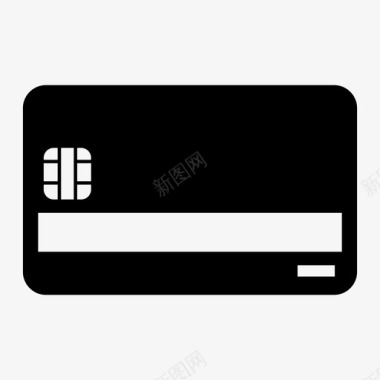 签证信用卡货币图标图标