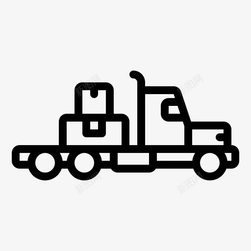 运输卡车建筑重型图标svg_新图网 https://ixintu.com 卡车 建筑 车辆 运输 重型