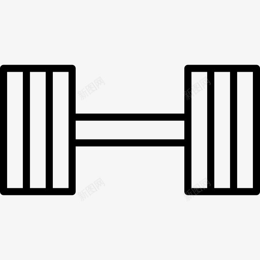 杠铃健身105直线型图标svg_新图网 https://ixintu.com 健身 杠铃 直线 线型