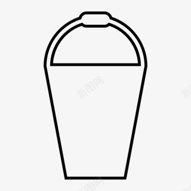 水桶清洁卫生间图标图标