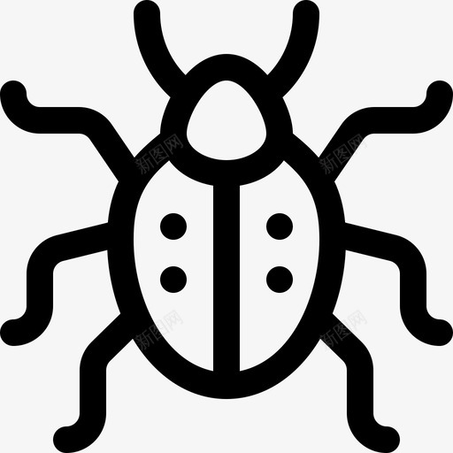 昆虫过敏24线状图标svg_新图网 https://ixintu.com 昆虫 线状 过敏