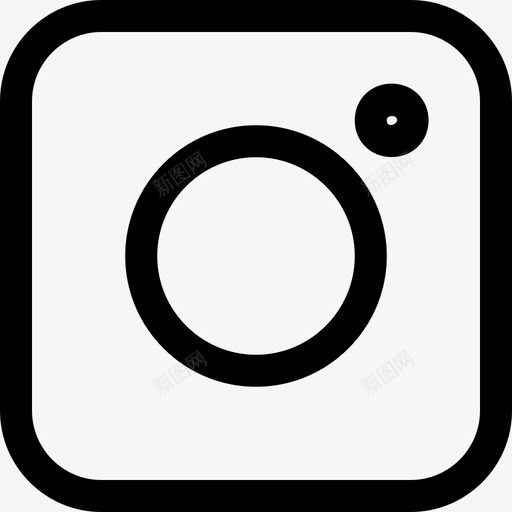 Instagram社交标识4线性图标svg_新图网 https://ixintu.com Instagram 标识 社交 线性