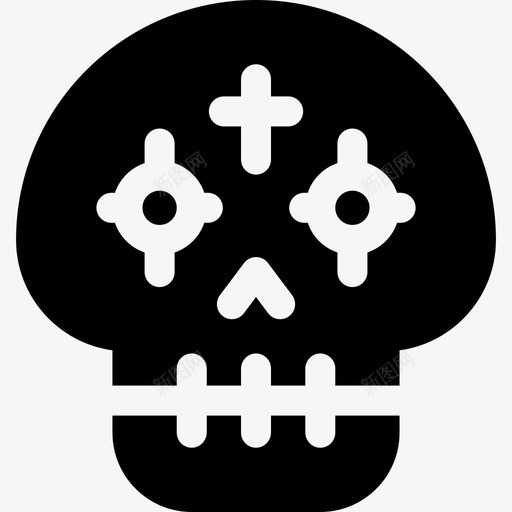 骷髅死亡日26Filled图标svg_新图网 https://ixintu.com Filled 死亡 骷髅