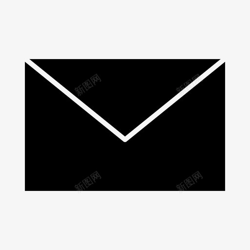 电子邮件邮件电子邮件实心字形图标svg_新图网 https://ixintu.com 字形 实心 电子邮件 邮件