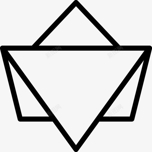 船折纸3线状图标svg_新图网 https://ixintu.com 折纸 线状