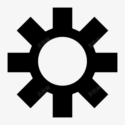 设置齿轮师实体字形图标svg_新图网 https://ixintu.com 字形 实体 设置 设计师 齿轮
