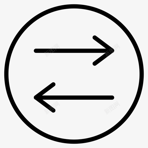 方向箭头按钮图标svg_新图网 https://ixintu.com 共享 图示 基本 按钮 方向 符号 箭头 线图 设置