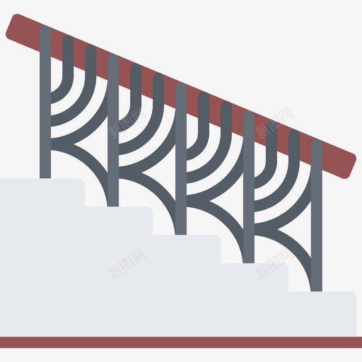楼梯铁匠1平图标svg_新图网 https://ixintu.com 楼梯 铁匠