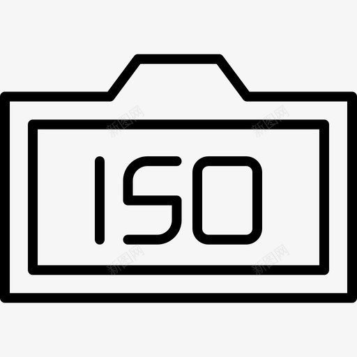 Iso摄影119线性图标svg_新图网 https://ixintu.com Iso 摄影 线性